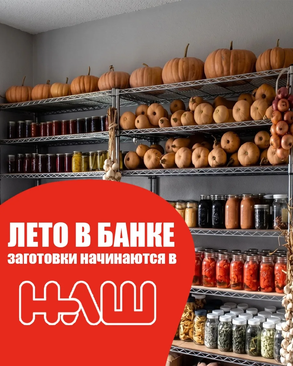 Сезон засолки — продолжение
🥒 Продолжаем тему заготовок!

Кто из вас закрывает не только огурцы,