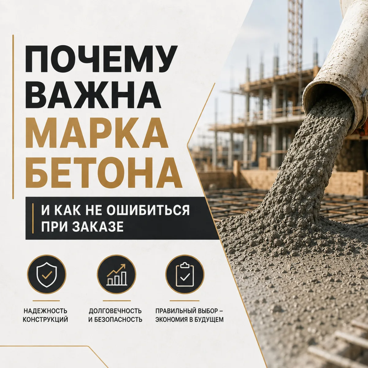 Ⓜ️ Почему важна марка бетона и как не ошибиться при заказе