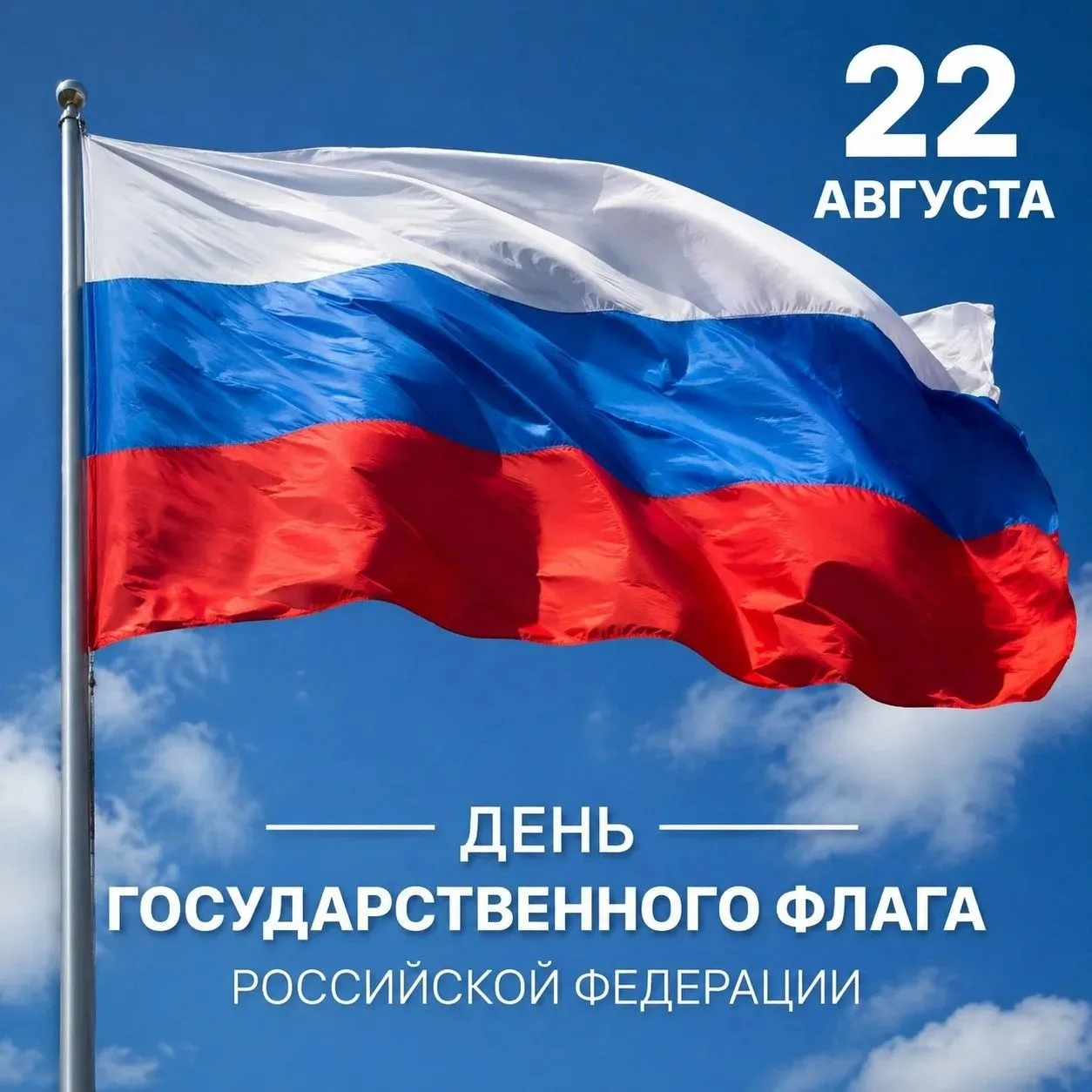 🇷🇺 22 августа День Государственного флага Российской Федерации, установленный на осно...