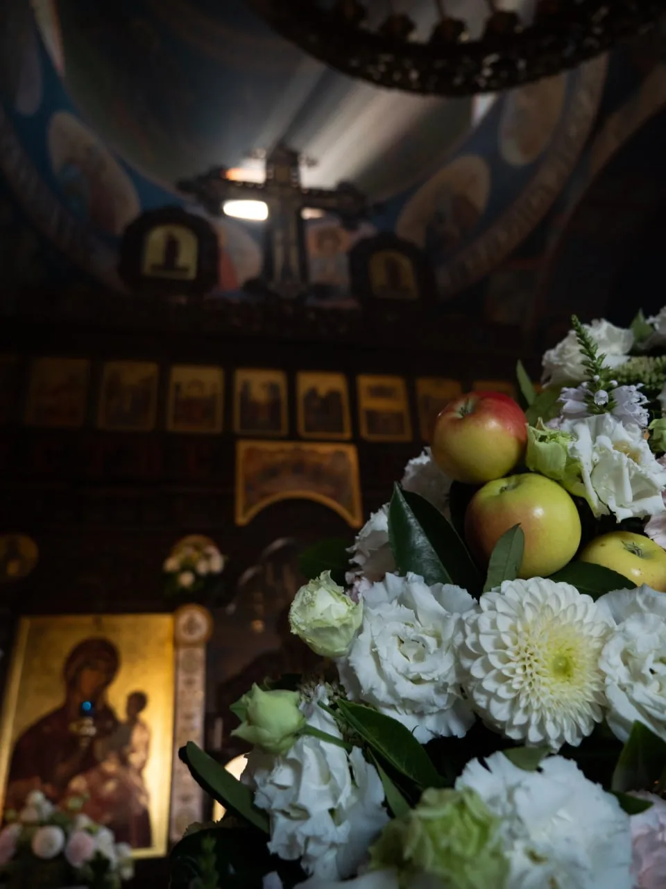 Кадры праздника Преображения Господня.