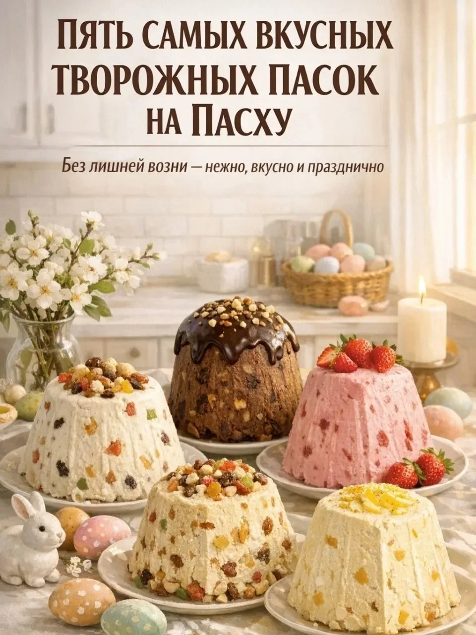 Пять самых вкусных творожных пасок на Пасху 😍