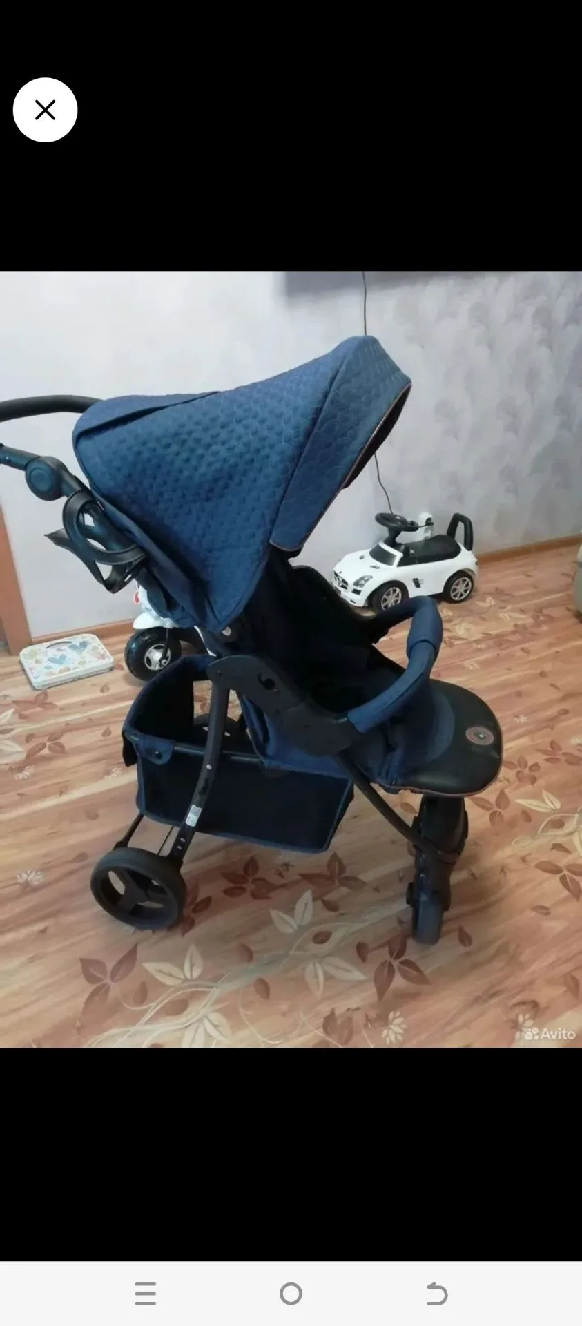 Коляска в хорошем состоянии, после одного ребенка, в эксплуатации год. Передние колеса ...