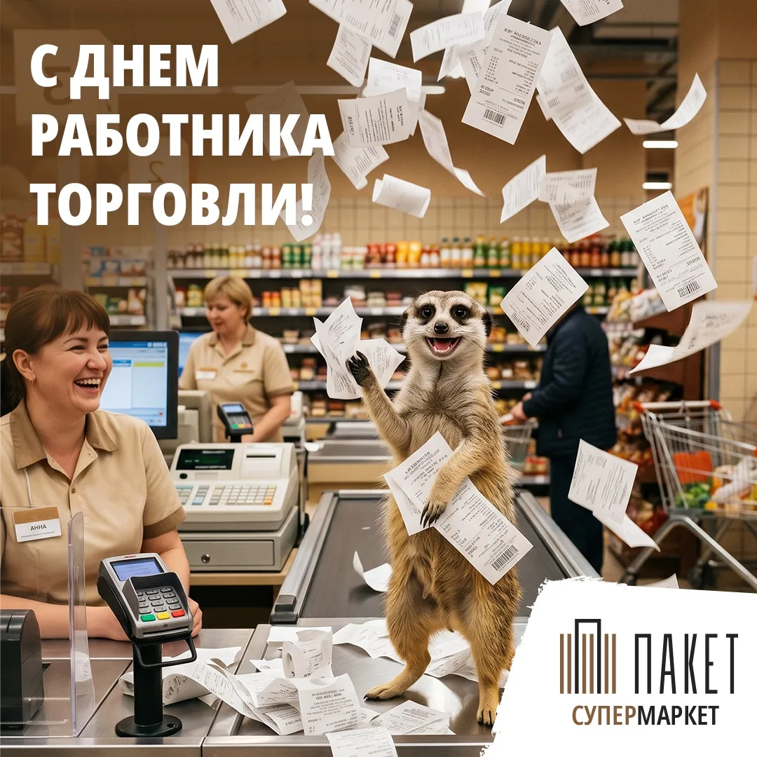 С Днём торговли, дорогие покупатели, любимые сотрудники, верные коллеги и все, кто хоть раз радостно