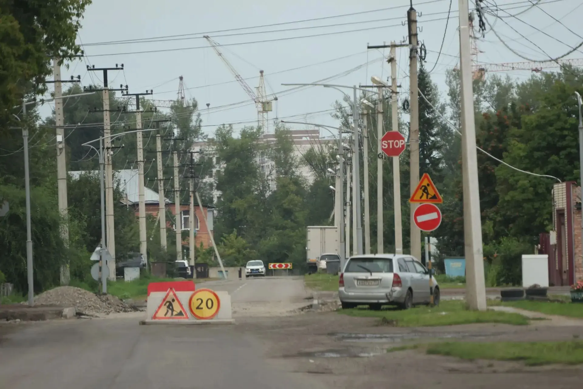 На участке ул. Крылова (от Макаренко до Маршала Жукова) продолжается капремонт по городской программ