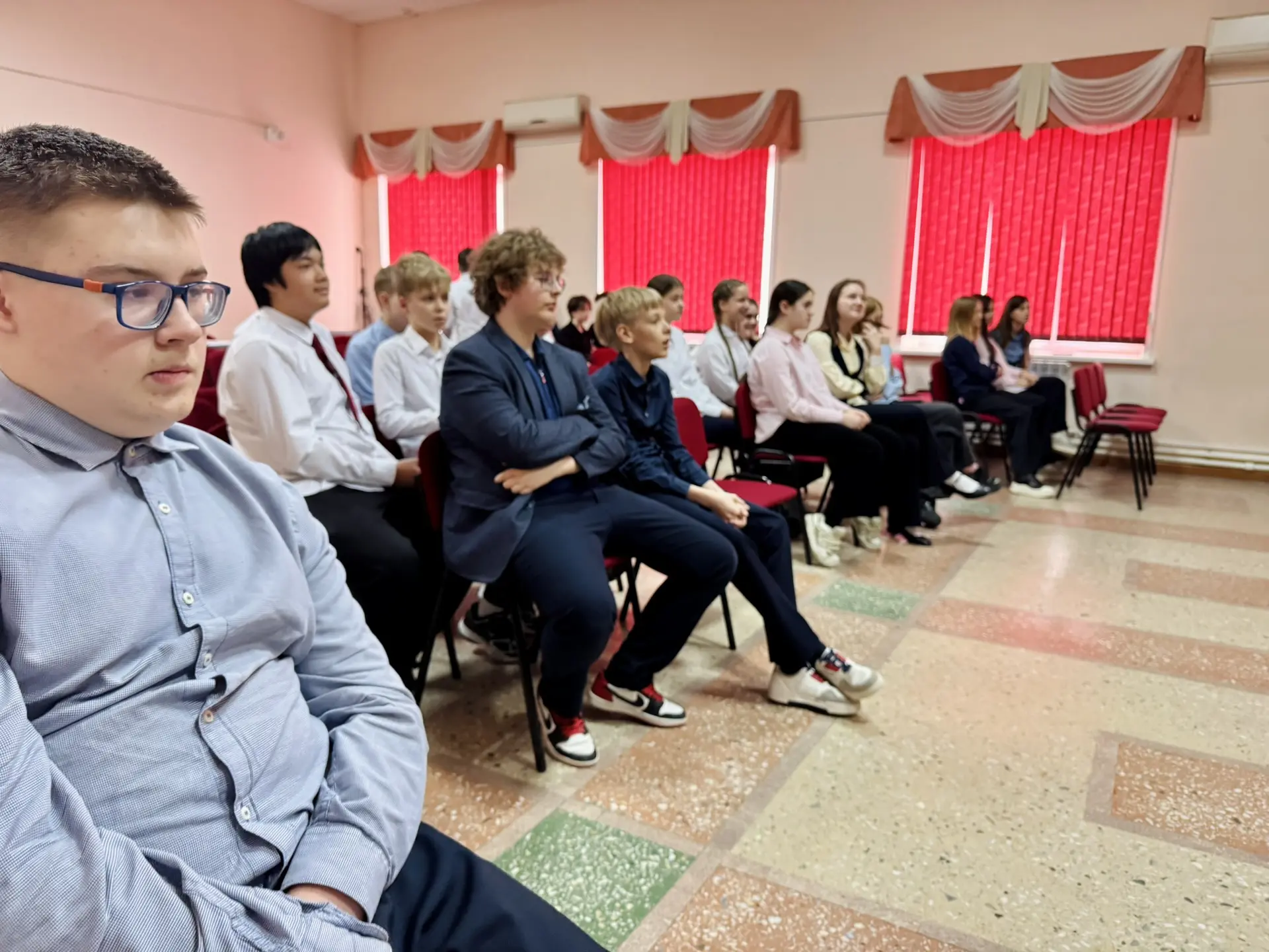 🎥Медиакласс в действии🎥  На прошлой неделе в актовом зале Гимназии прошла защита видеопроектов учащи