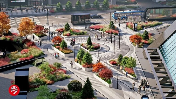Благоустройство пешеходной зоны «Москва‑Сити» началось