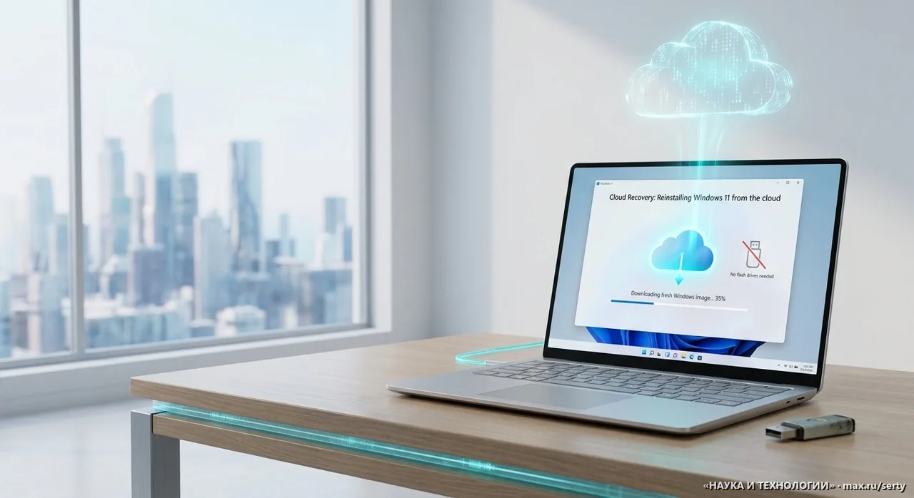☁️ Windows 11 получает облачную переустановку без флешки