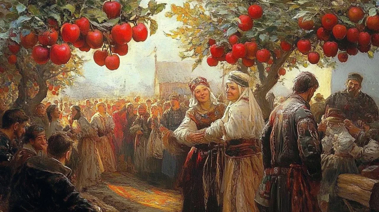 «Яблоку негде упасть» — это про многолюдное место. В славянской традиции яблоня — символ жизни, а её