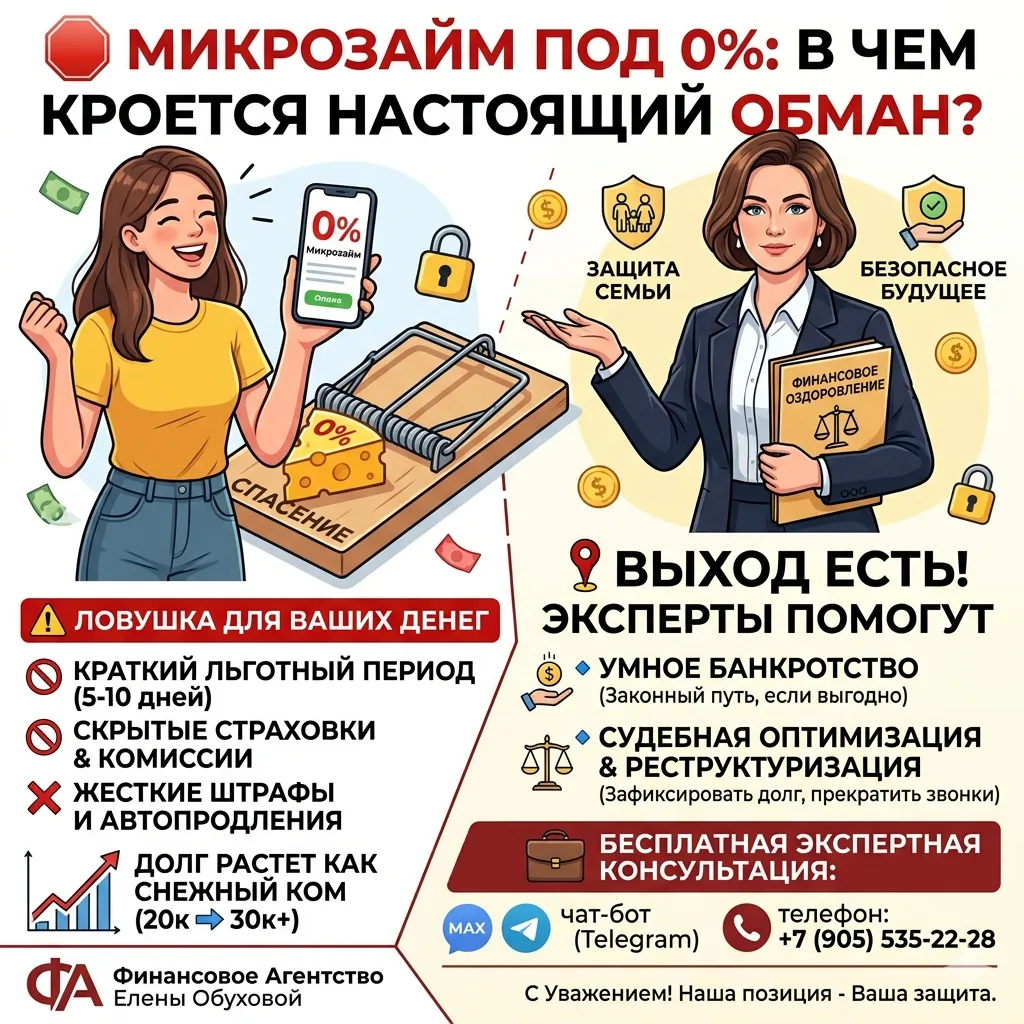🛑 МИКРОЗАЙМ ПОД 0%: В ЧЕМ КРОЕТСЯ НАСТОЯЩИЙ ОБМАН?