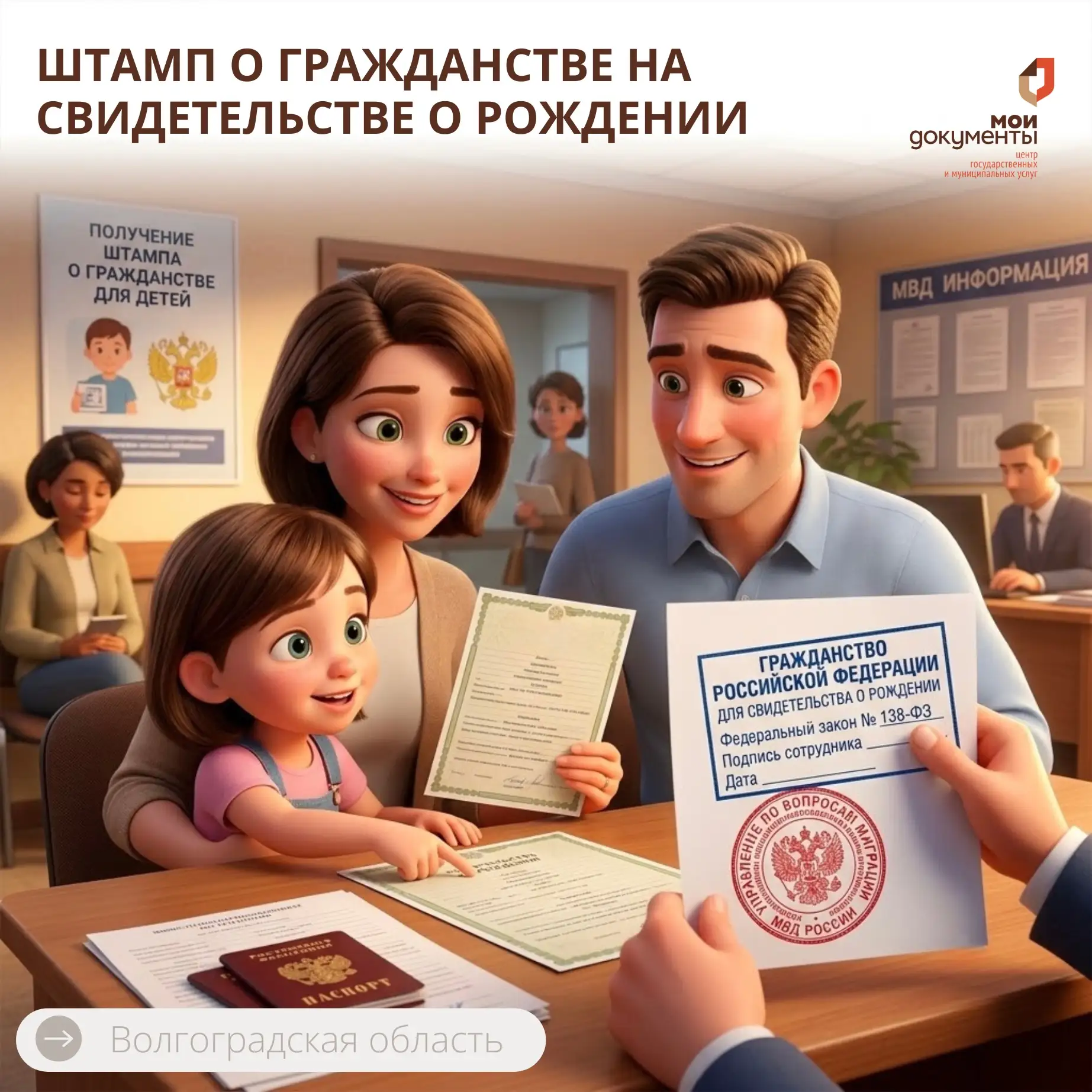 Штамп о гражданстве на свидетельстве о рождении: кому нужен и как получить