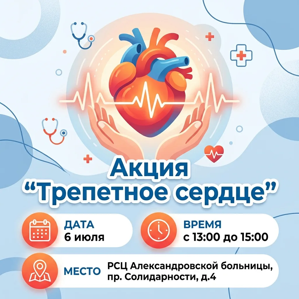 ❤️Общегородская акция «Трепетное сердце» в Александровской больнице