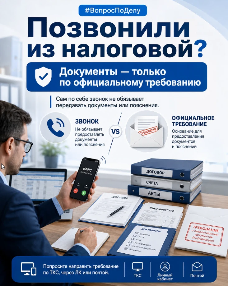 📞 ☎️ Позвонили из налоговой по поводу контрагента: нужно ли отвечать и передавать доку...