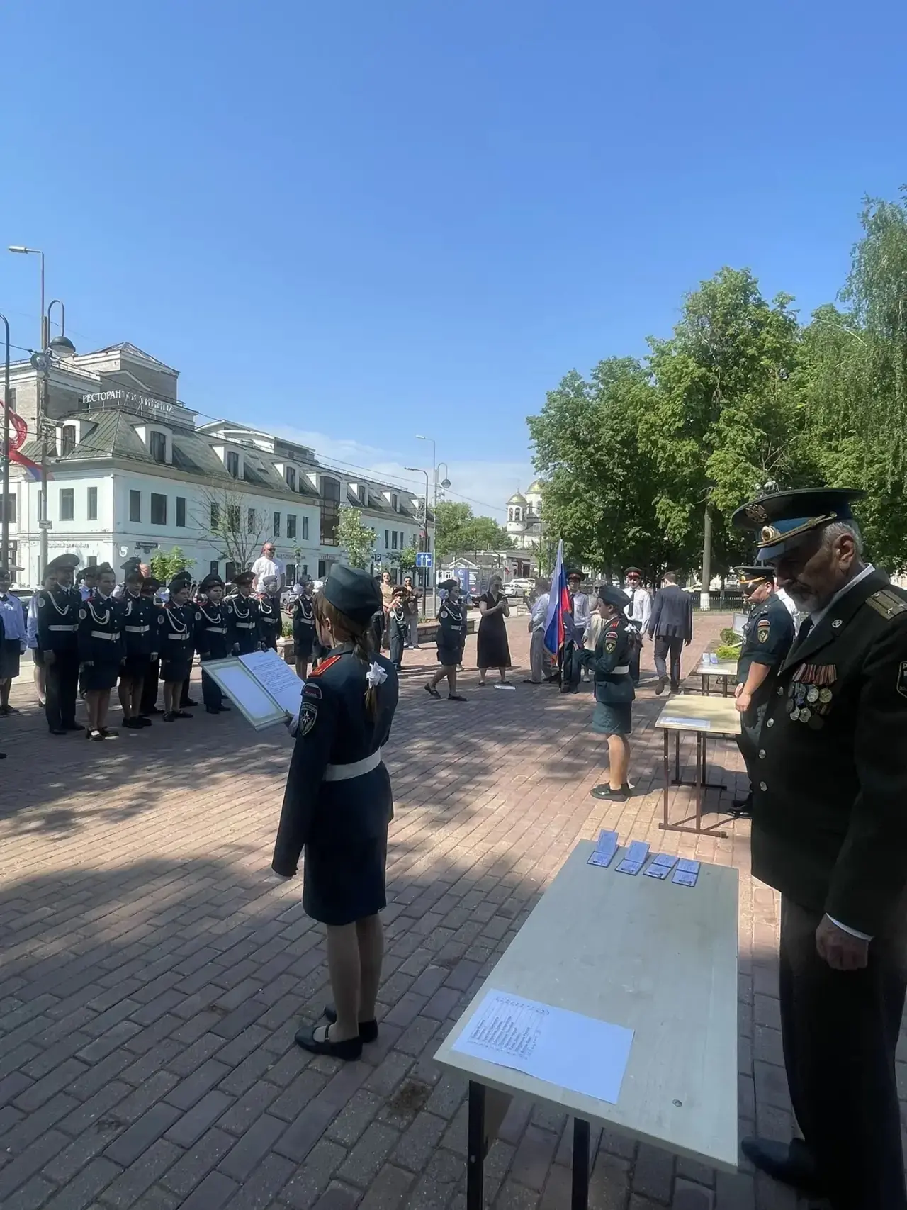 22 мая в  школе «КвантУм» прошла традиционная церемония принятия торжественного обещания кадетами. В