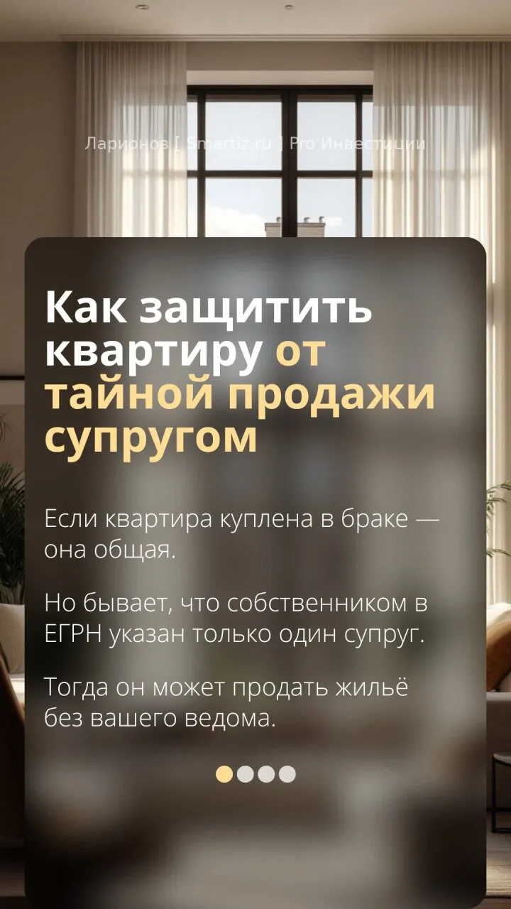 Как защитить квартиру от тайной продажи супругом