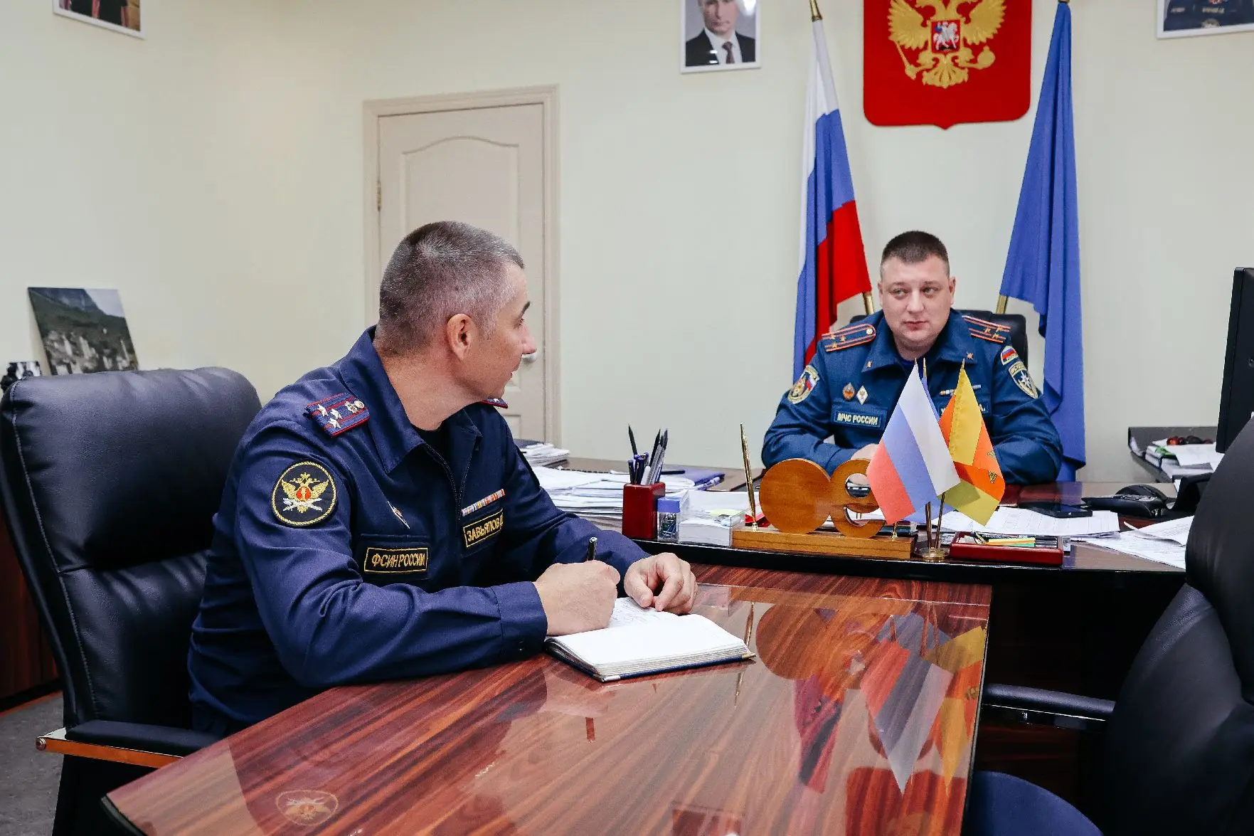 Состоялась рабочая встреча руководства УФСИН России по Тверской области с начальником Г...