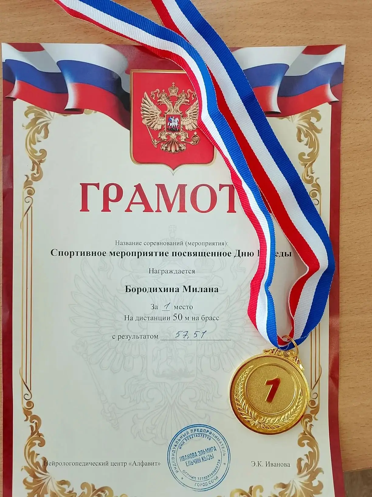 🥇🥇🥇Поздравляем наших талантливых учениц 2В класса — Бородихину Милану и Печаткину Арину — с успешным