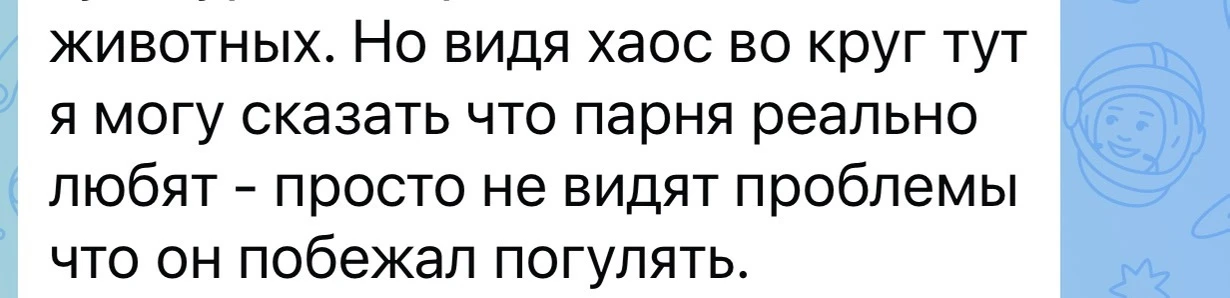 Расшифровываю - видя хозяина, поведение пса, амуницию и какой ни какой ответственный по...
