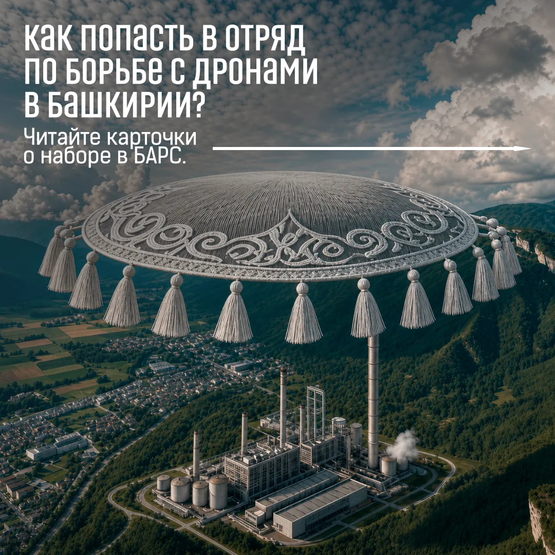 Как попасть в отряд по борьбе с дронами в Башкирии? Читайте карточки о наборе в БАРС
