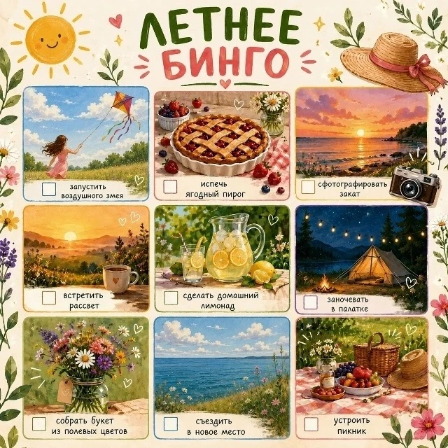 🌞 Впереди целое море солнечного света, радости и свободы

Чтобы длинные каникулы были яркими и запо