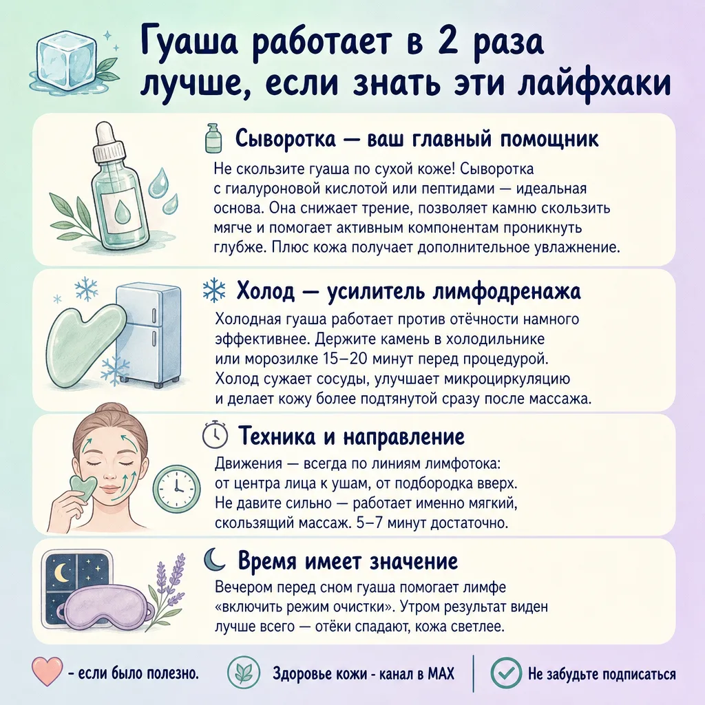 ♻️ Гуаша работает в 2 раза лучше, если знать эти лайфхаки