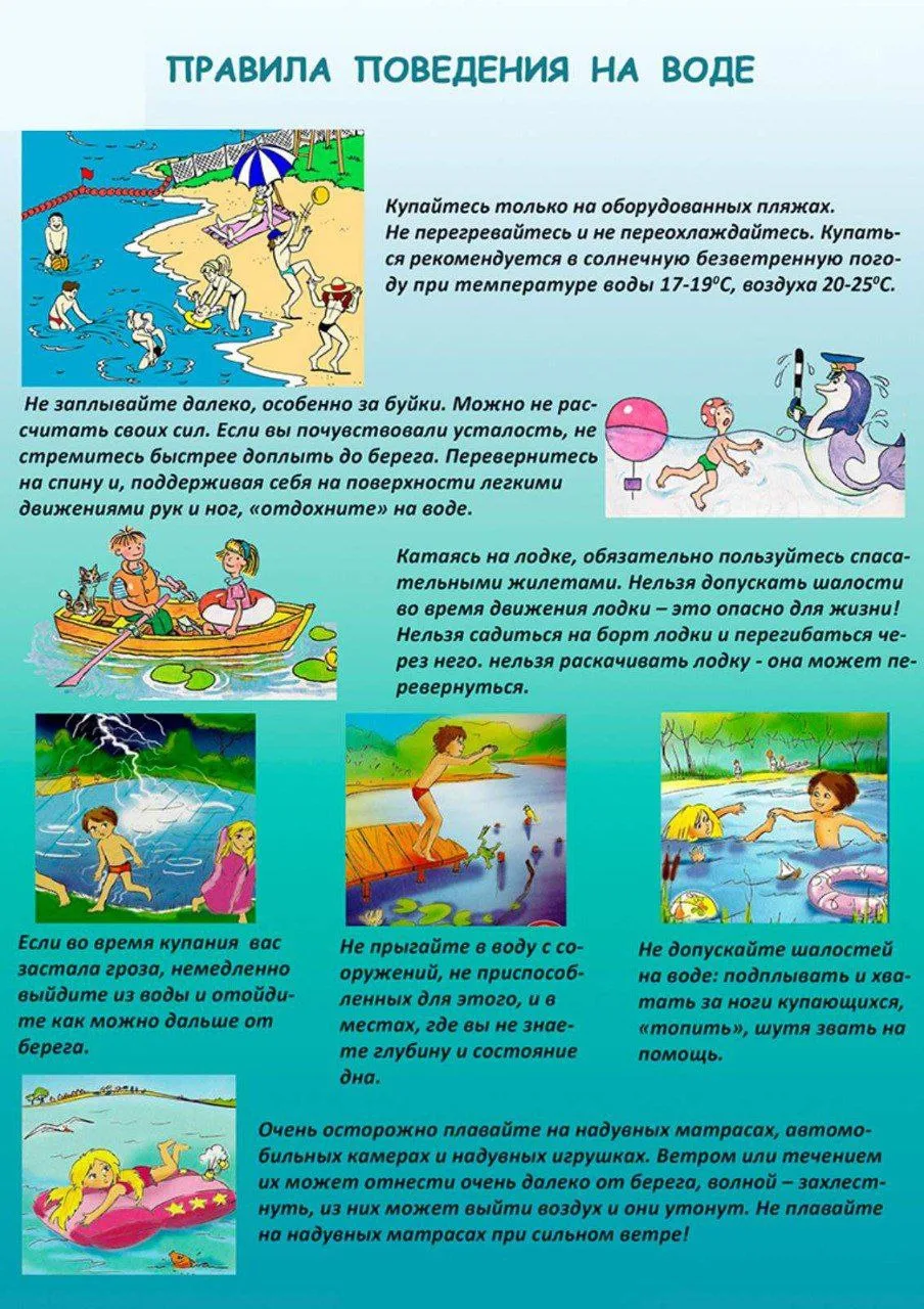 Лето — долгожданная пора каникул, солнца и отдыха у воды. Купание в реке или озере приносит детям ог
