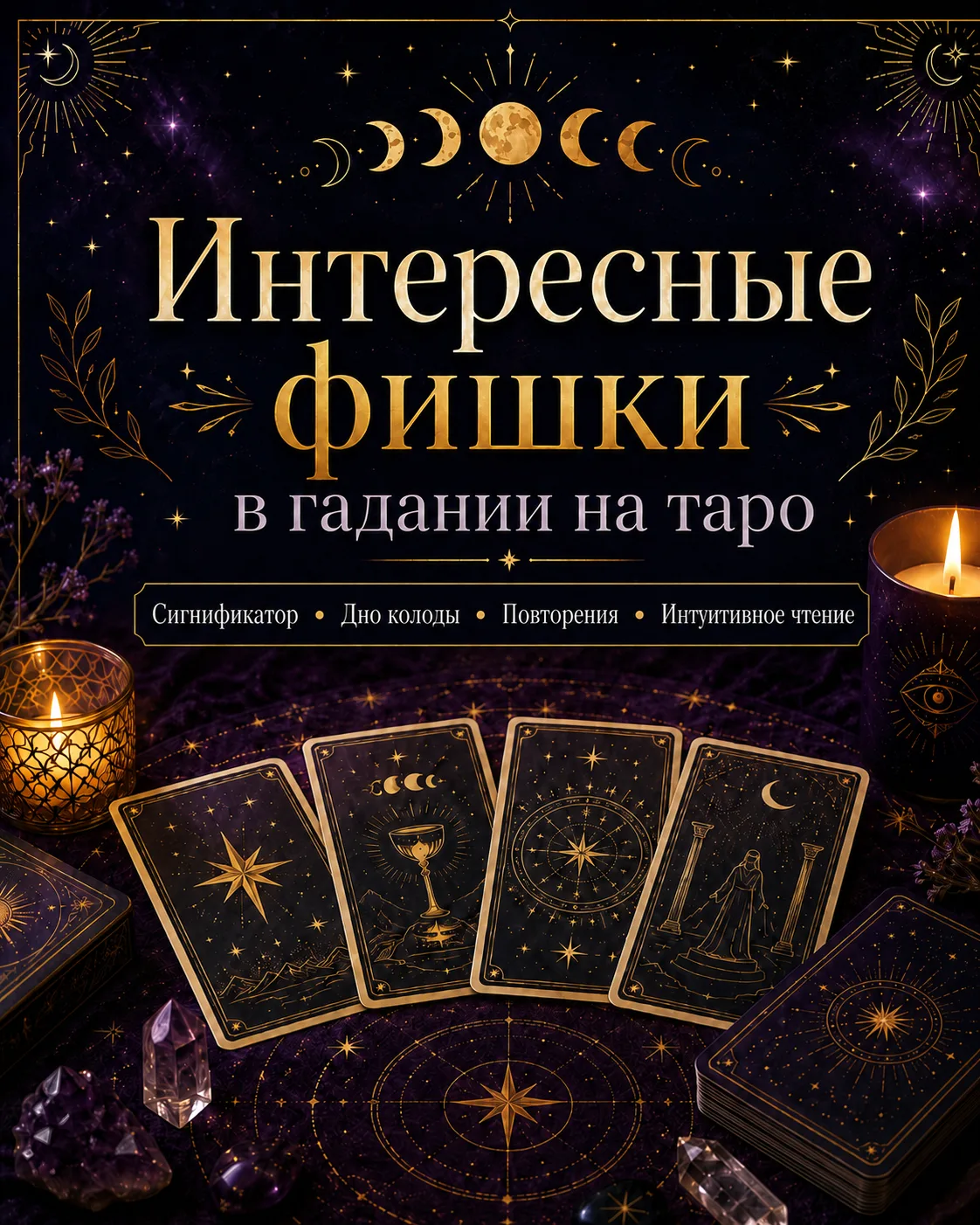 🔮 Интересные приёмы в гадании на таро, о которых знают не все:

✨ Сигнификатор
Перед раскладом можн