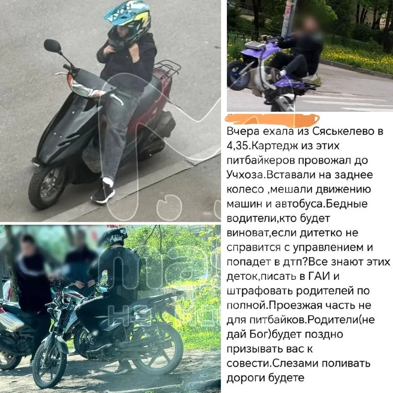 🚨 Без прав и тормозов: юные питбайкеры захватили Сяськелево