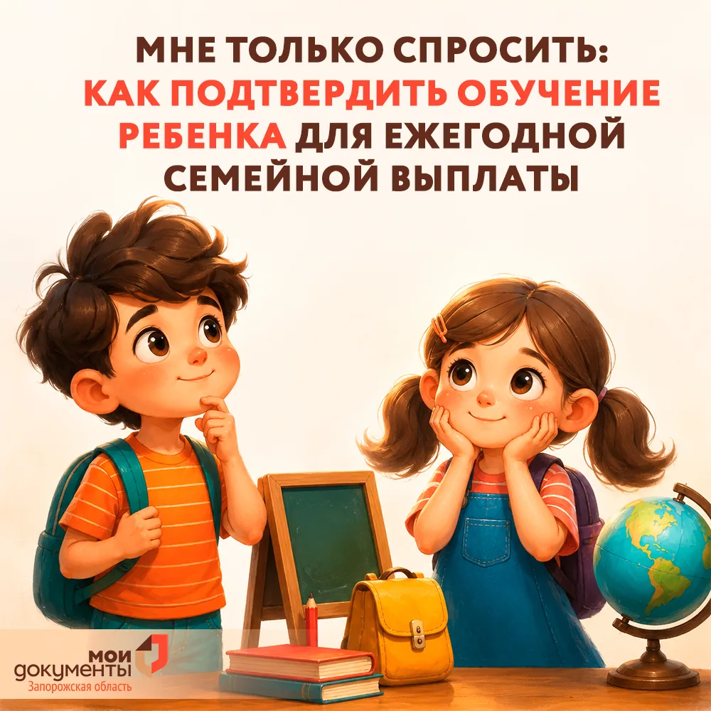Мне только спросить: как подтвердить обучение ребенка для ежегодной семейной выплаты

Добрый день! Р