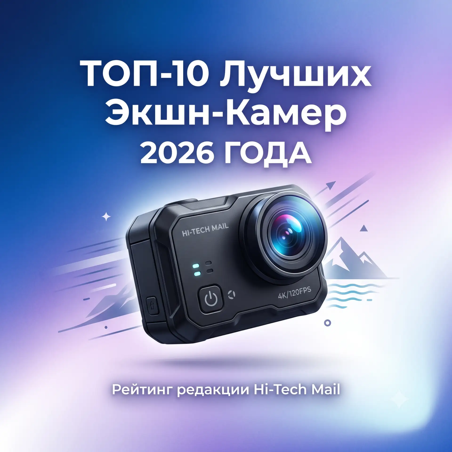 📷 Топ-10 лучших экшн-камер в 2026 году: рейтинг редакции Hi-Tech Mail

Чтобы снимать захватывающий 