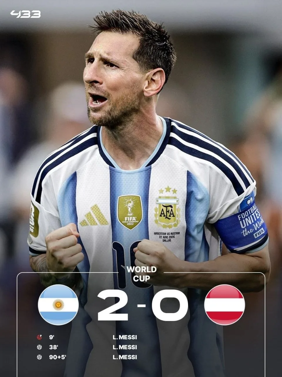 🇦🇷Дубль Месси приносит Аргентине вторую победу!