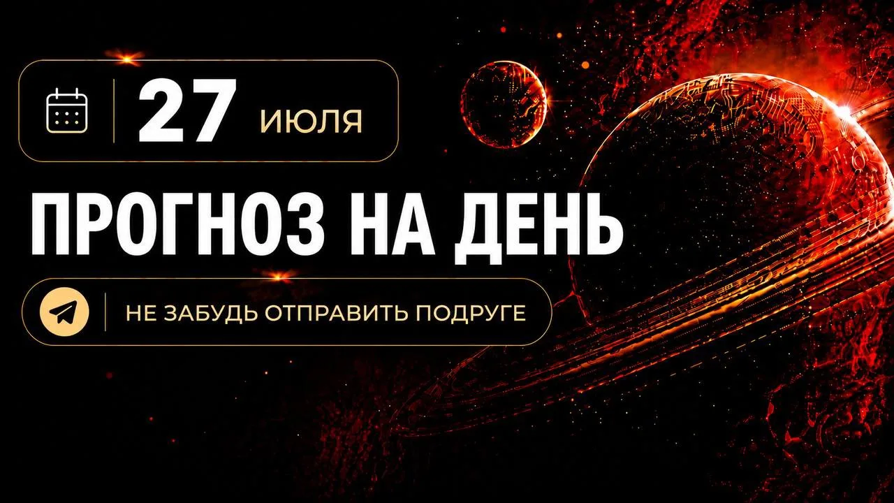 ПРОГНОЗ НА 27 ИЮЛЯ, ПОНЕДЕЛЬНИК

Утром возможны сонливость, рассеянность и сомнения. После обеда мог