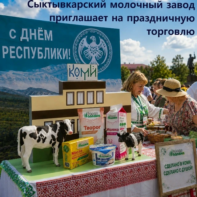 Сыктывкарский молочный завод приглашает на межрегиональную универсальную выставку – про...