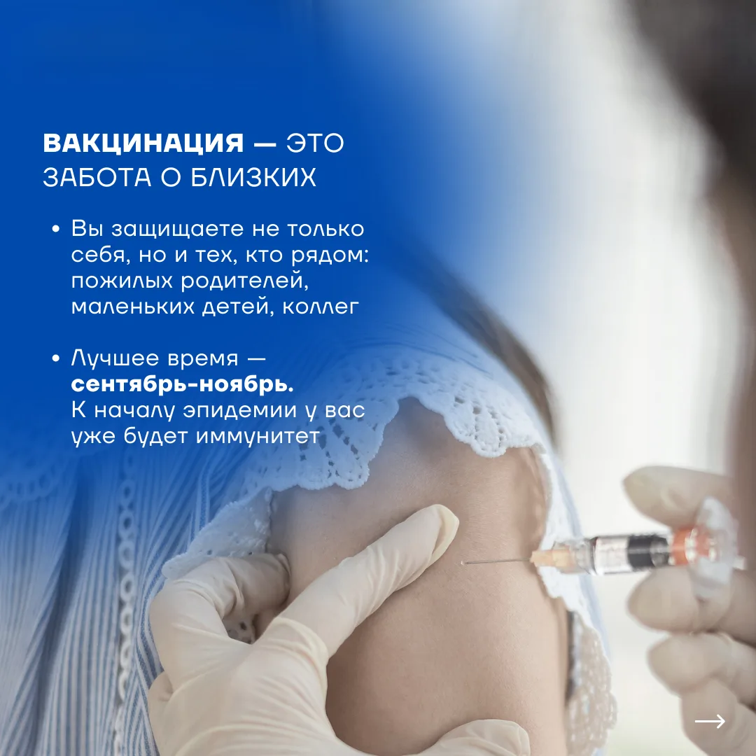 Пост для соцсетей: Вакцинация от гриппа