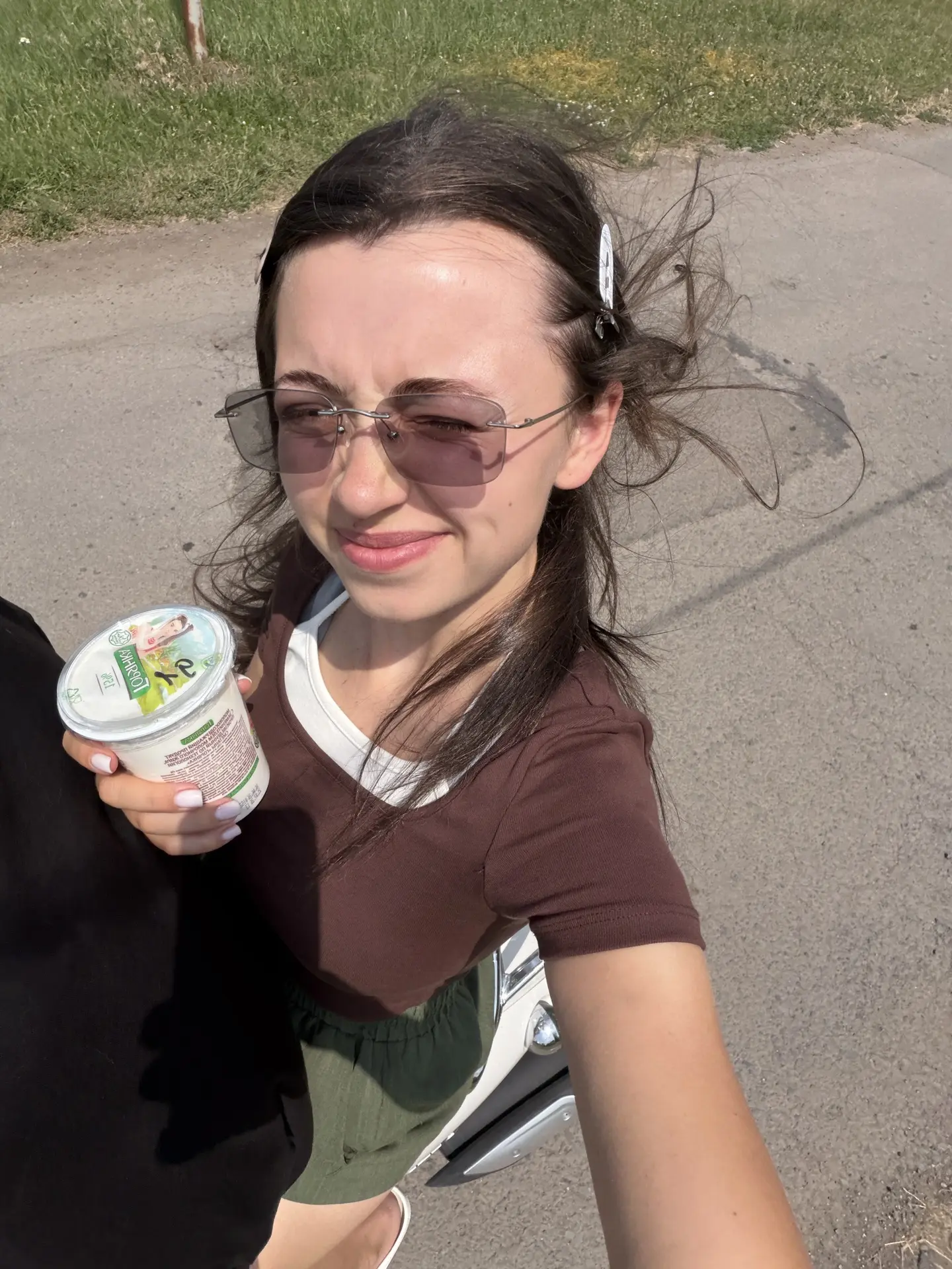 Ездили обедать к свекрови на борщ. Живем практически рядом, поэтому либо пешком, либо н...