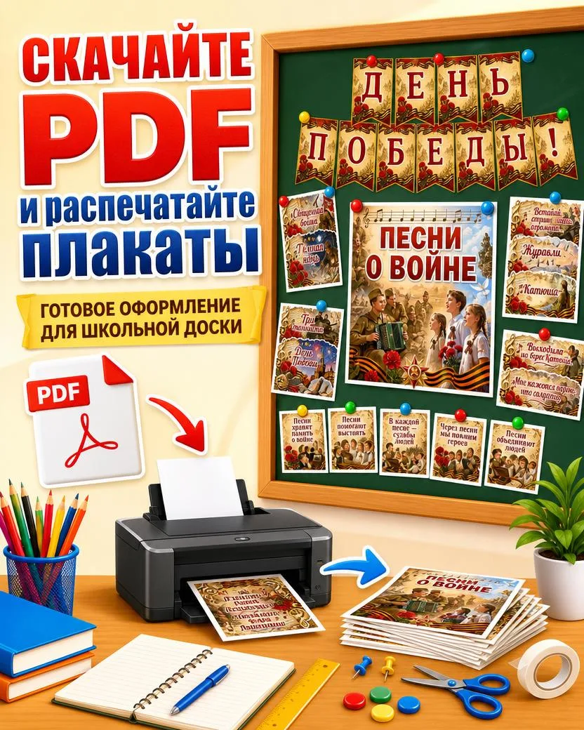 ✨ Готовые плакаты для оформления доски