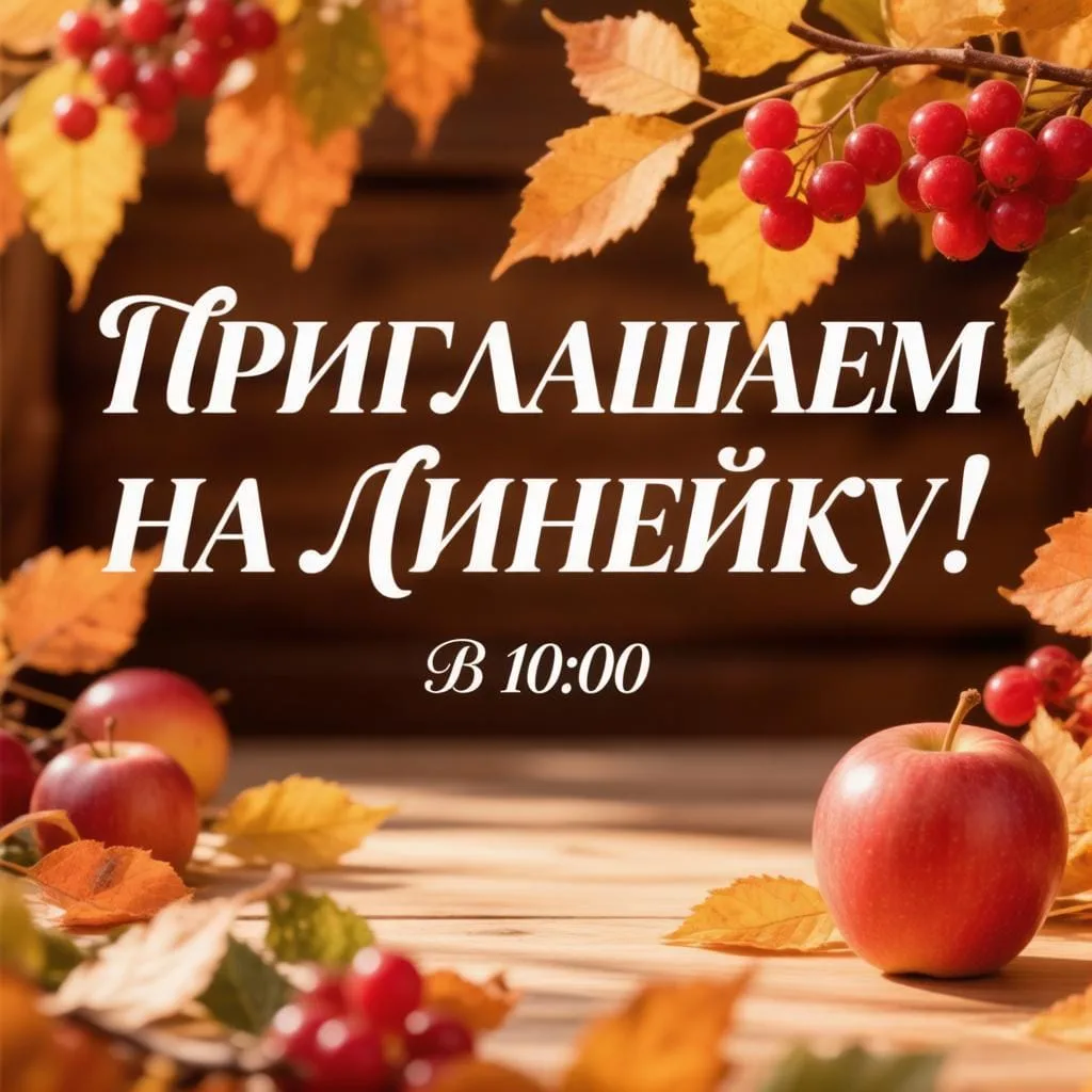 Линейка, посвященная Дню знаний состоится 1.09 в 10.00.в спортивном зале