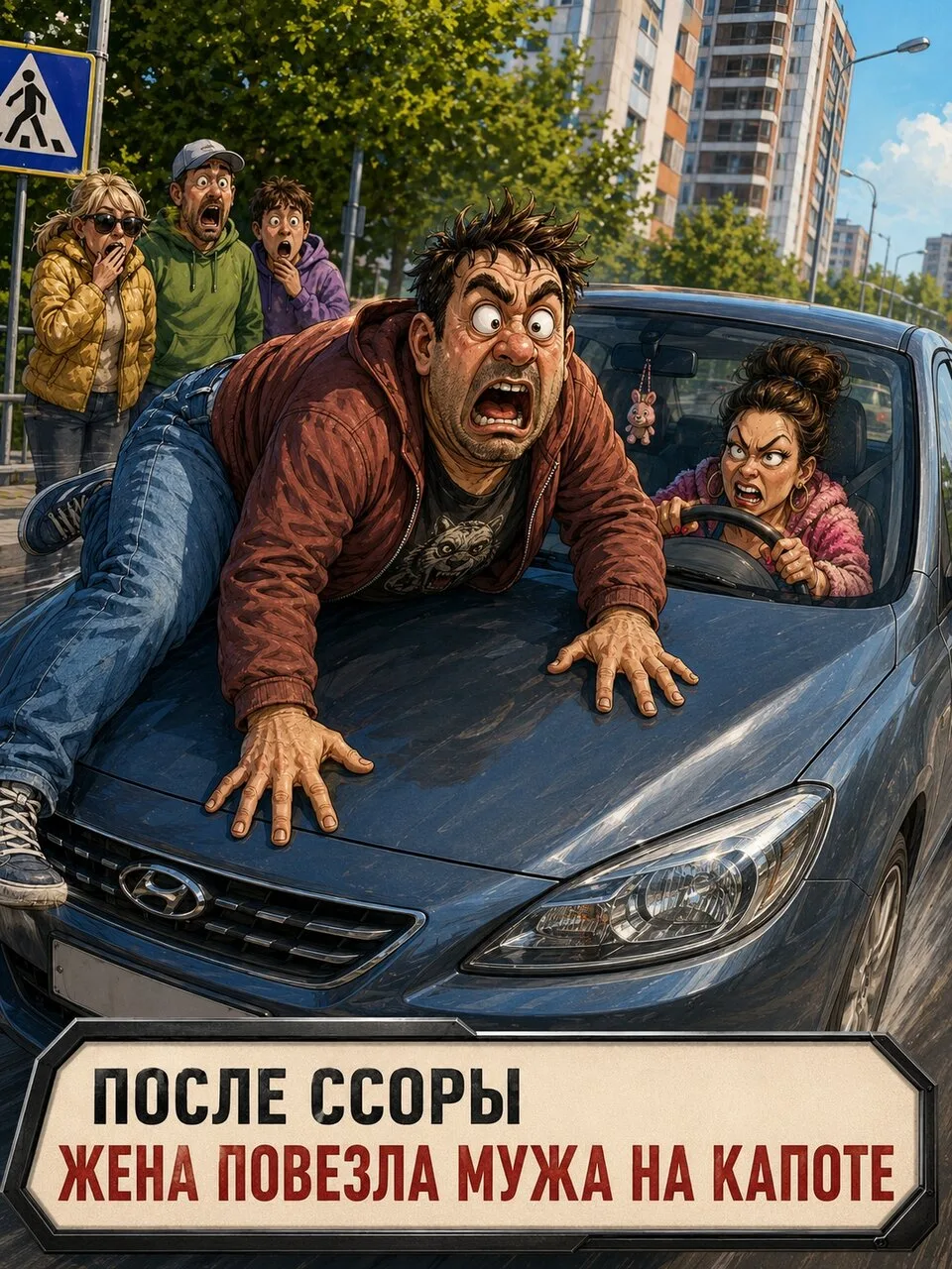 🚘 ПОСЛЕ ССОРЫ ЖЕНА ПОВЕЗЛА МУЖА НА КАПОТЕ

В Краснодаре семейная перепалка неожиданно вышла на доро