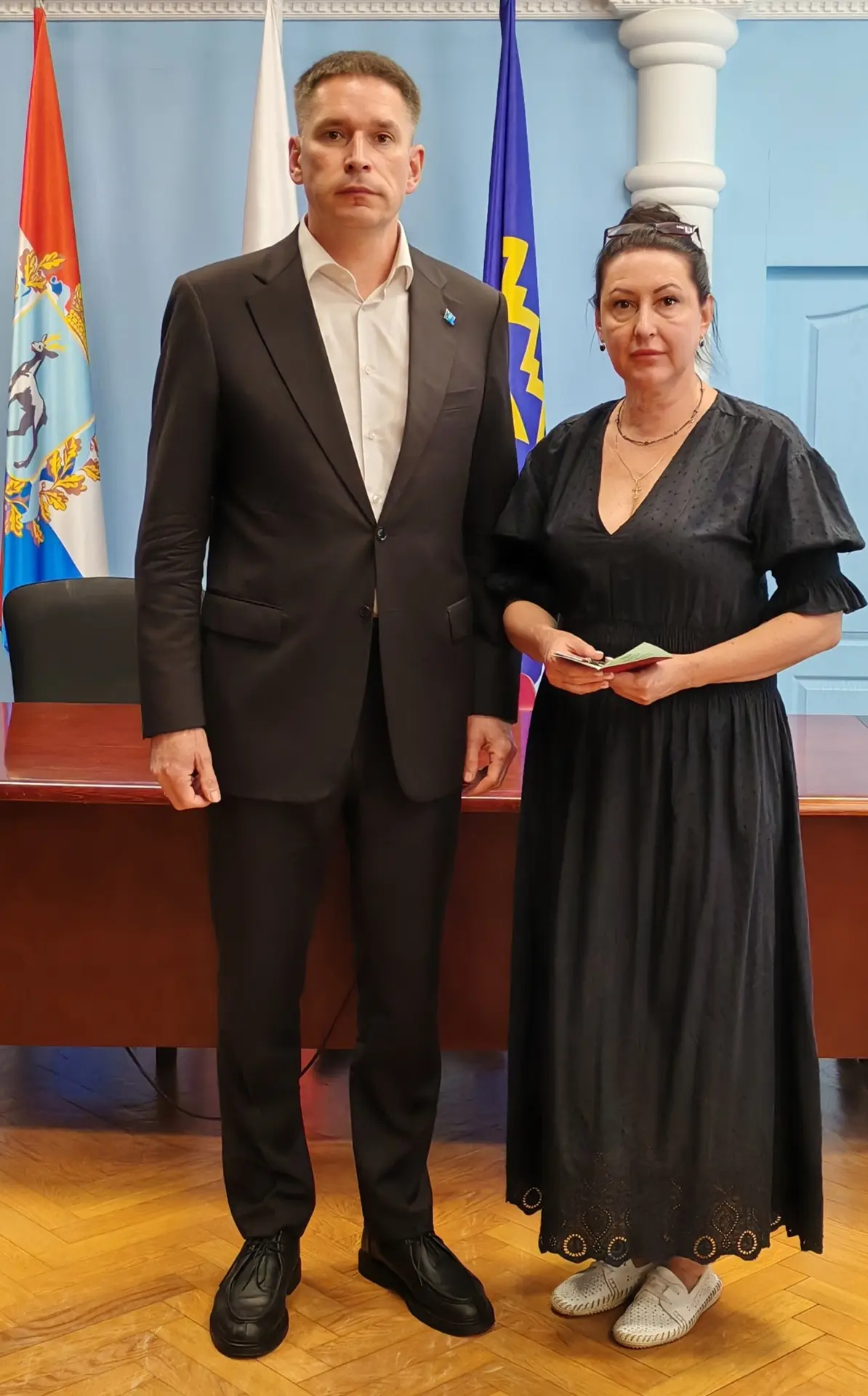 Передал ордена Мужества семьям наших земляков, погибших в ходе проведения специальной военной операц