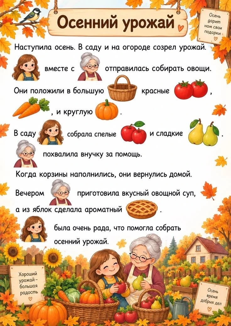 Тексты для чтения.