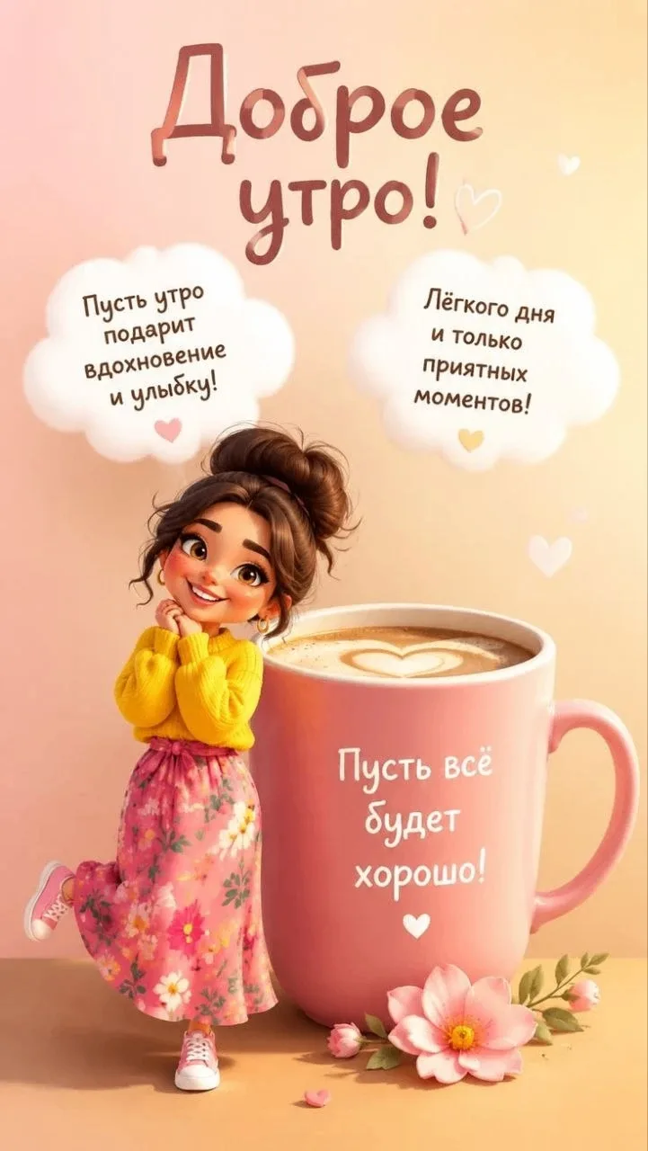 🥰Ставьте реакции и делитесь открыткой с близкими ❤️