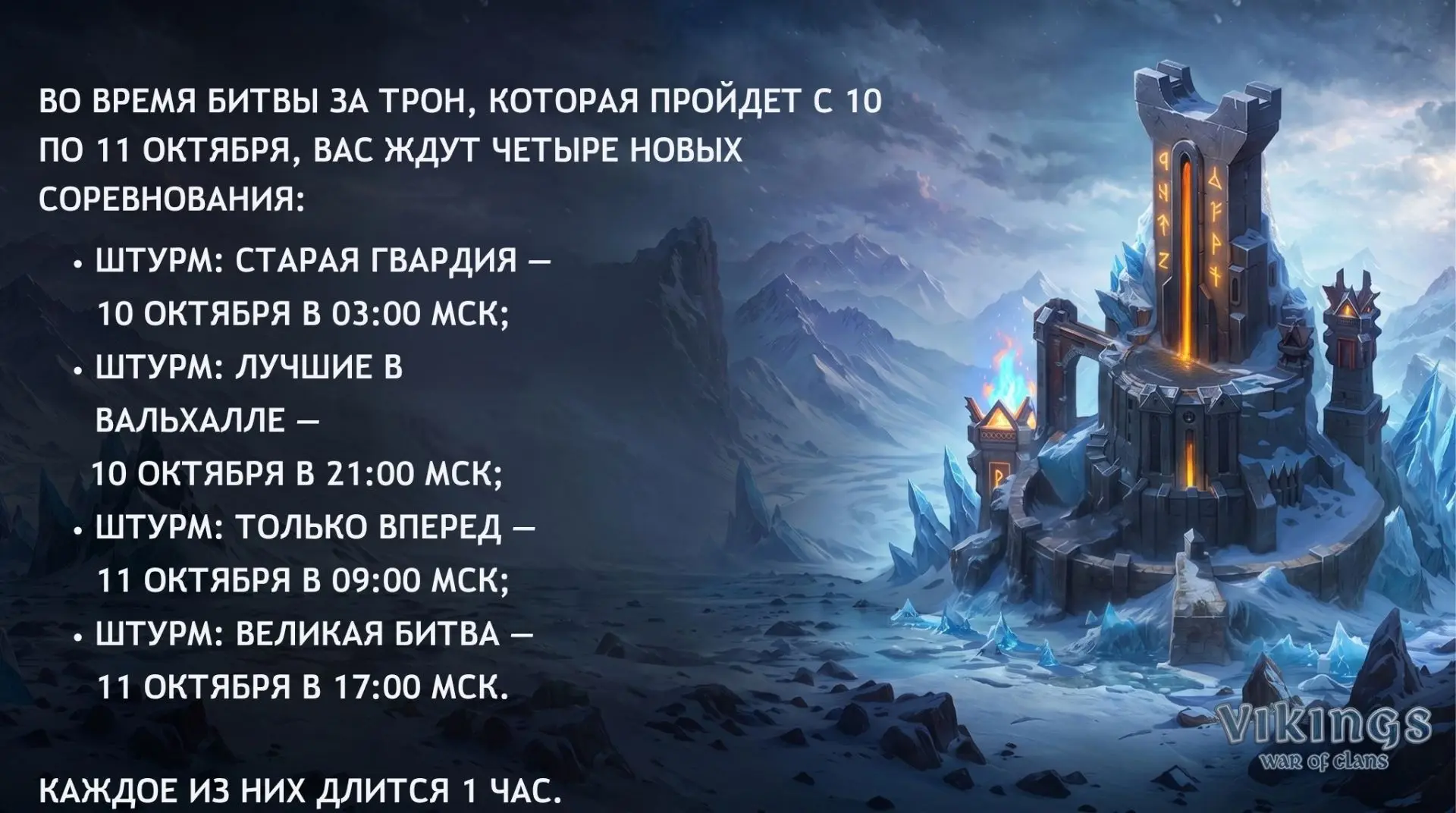 В Йотунхейме ожидаются Штурмы!