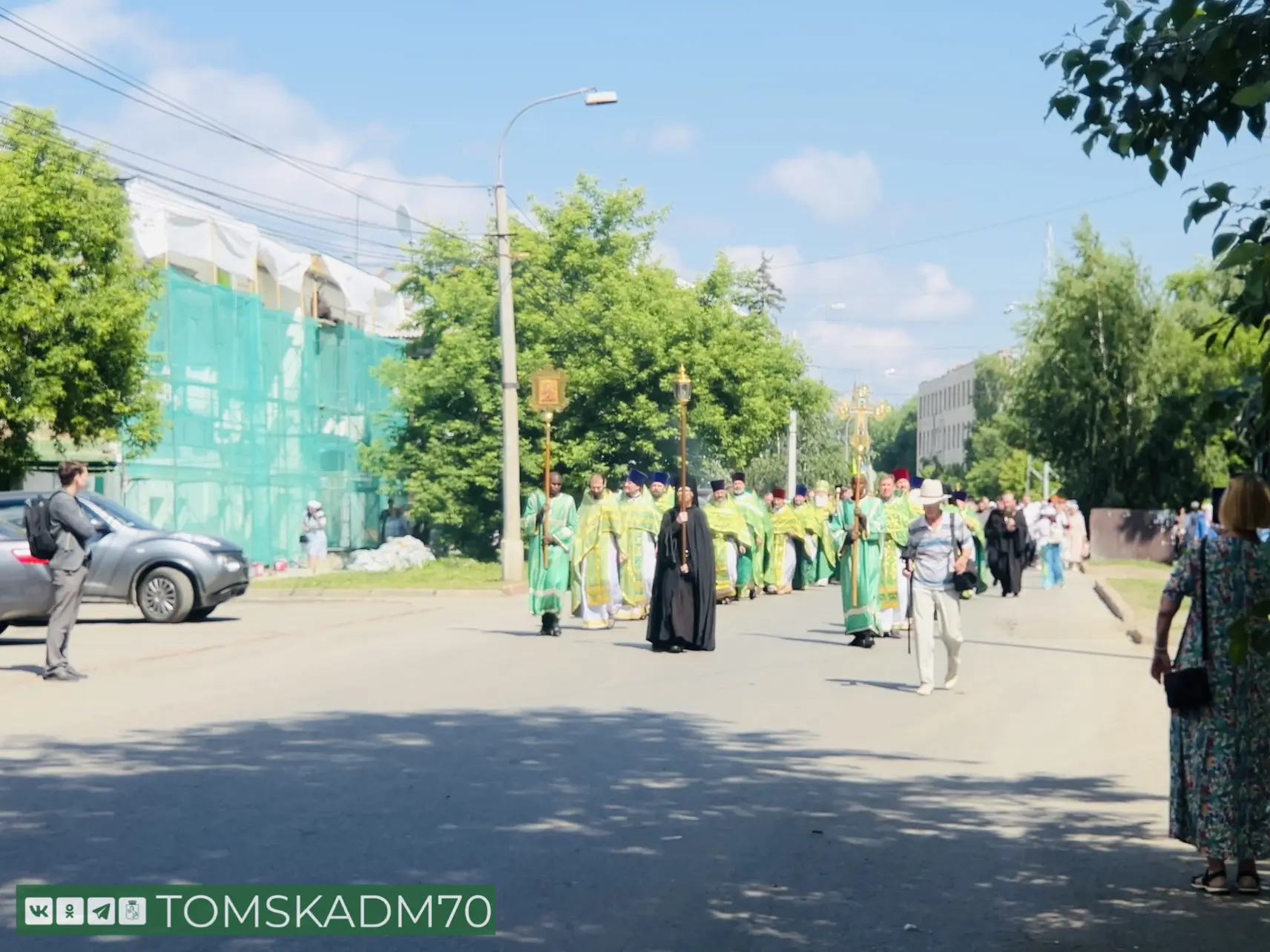 ❗️На время Крестного хода общественный транспорт приостановит движение в районе пр. Ленина