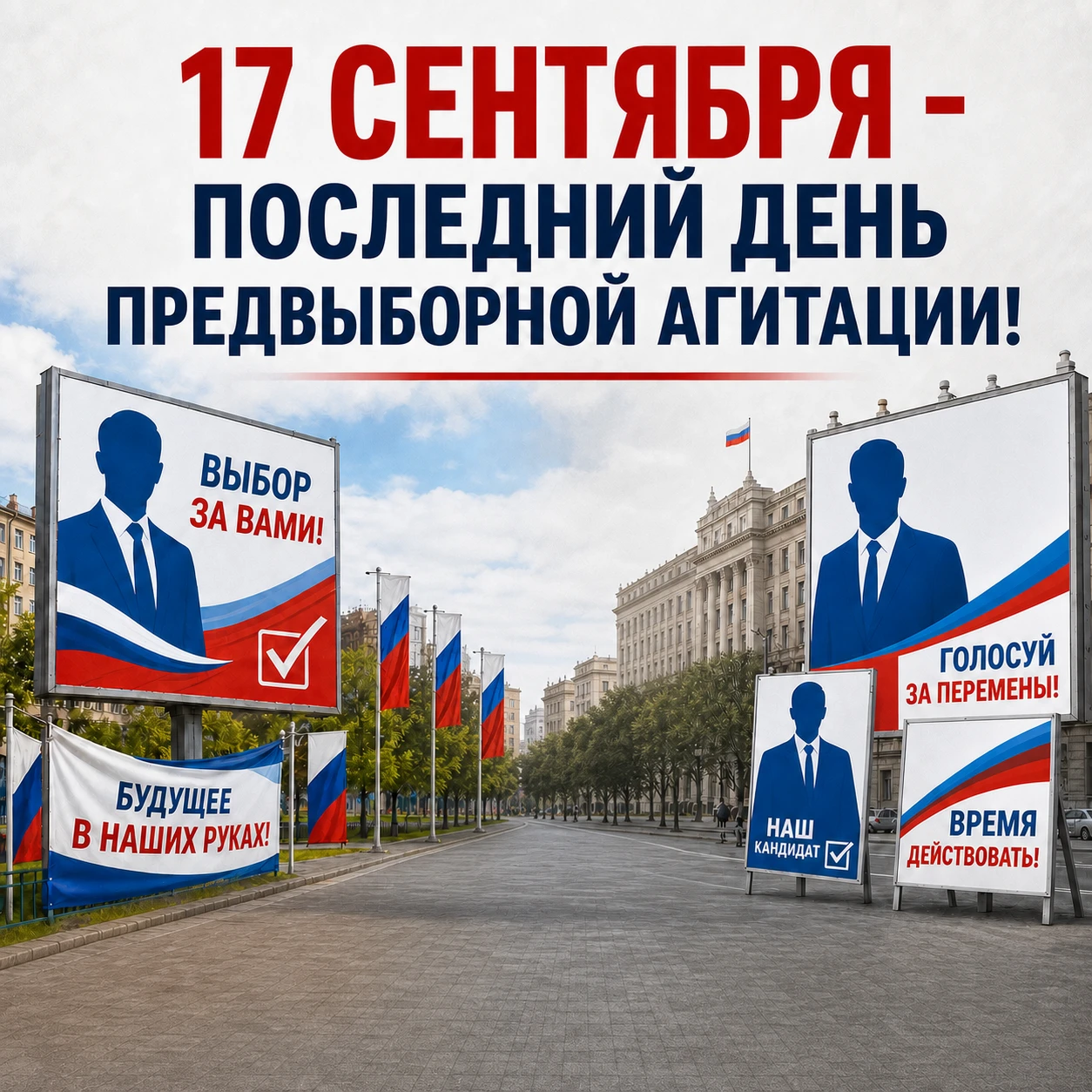📅 Сегодня на выборах завершается агитационный период!