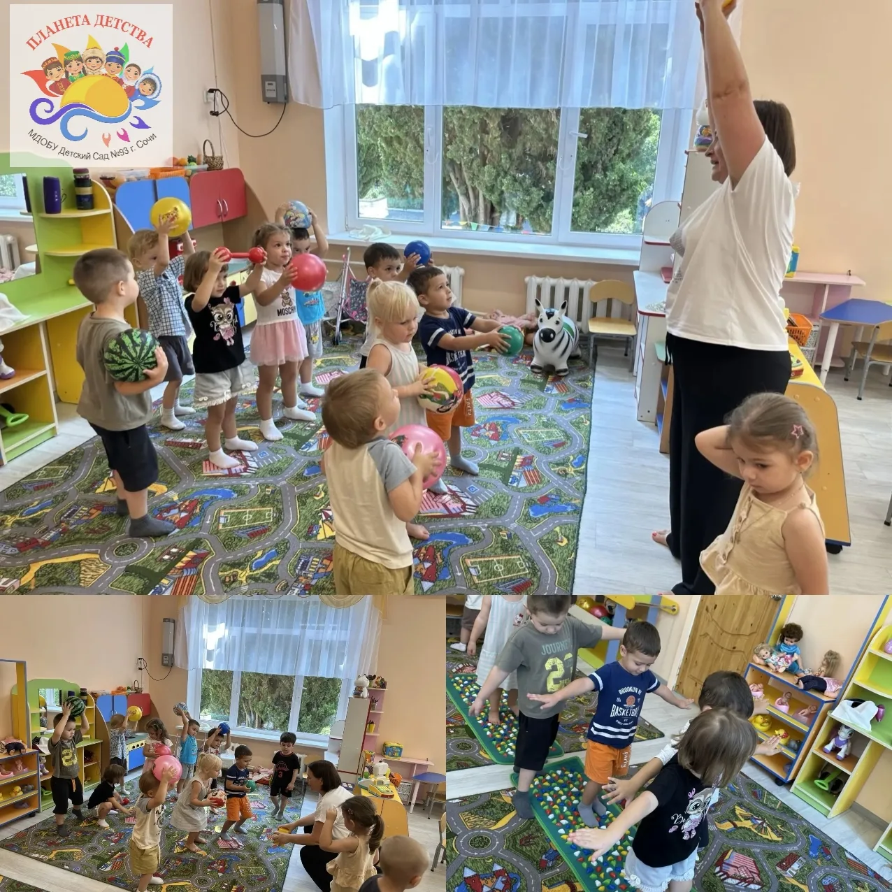 В детском саду забота о здоровье малышей начинается с простых, но важных упражнений!