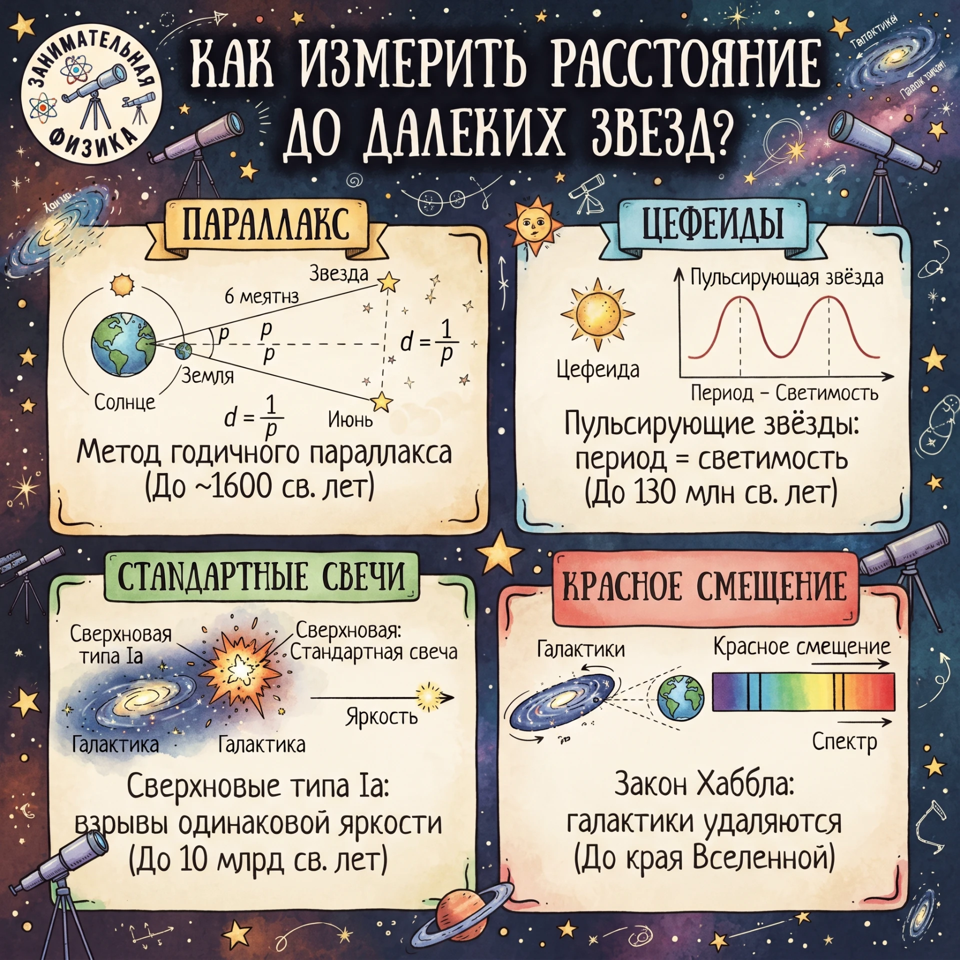КАК ИЗМЕРИТЬ РАССТОЯНИЕ ДО ДАЛЕКИХ ЗВЕЗД?