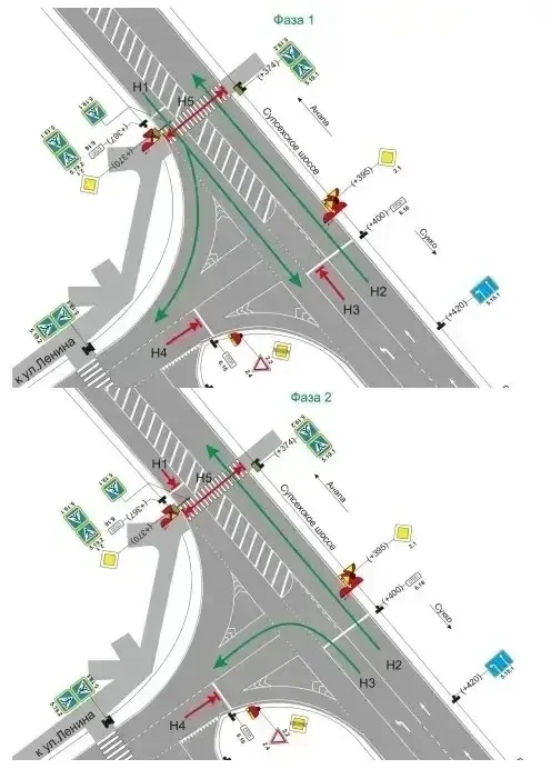 🚦 Внимание, водители!  С 8 мая 2026 года на пересечении ул. Греческой и Супсехского шоссе начинает р