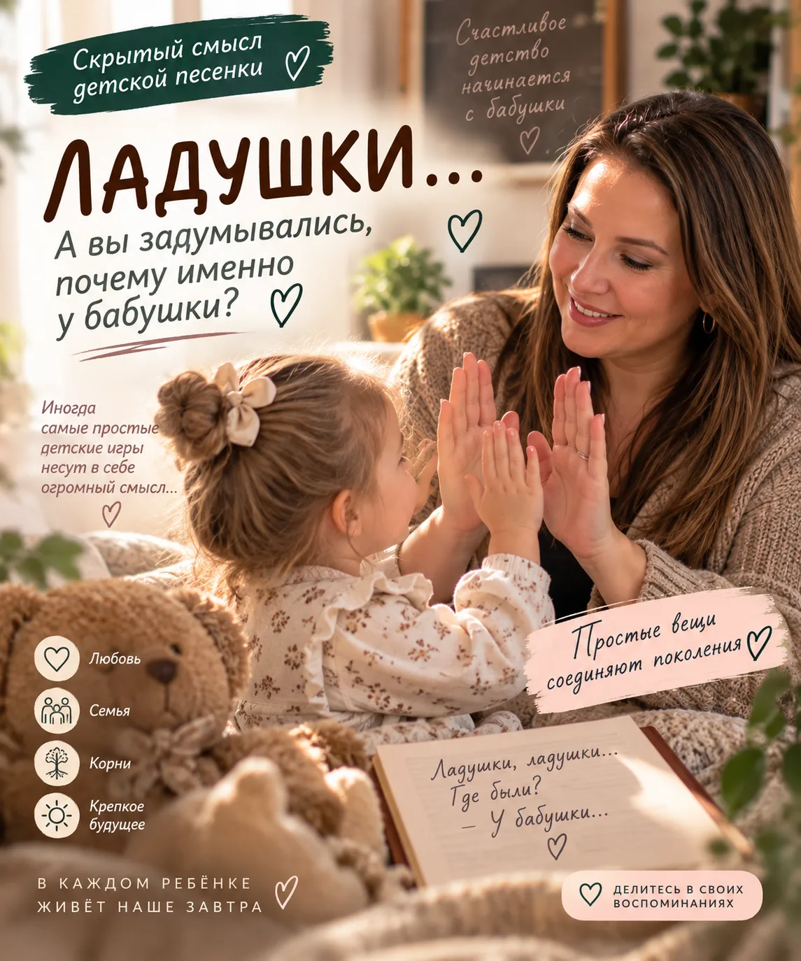 ✨ ЛАДУШКИ… А ВЫ ЗАДУМЫВАЛИСЬ, ПОЧЕМУ ИМЕННО У БАБУШКИ?