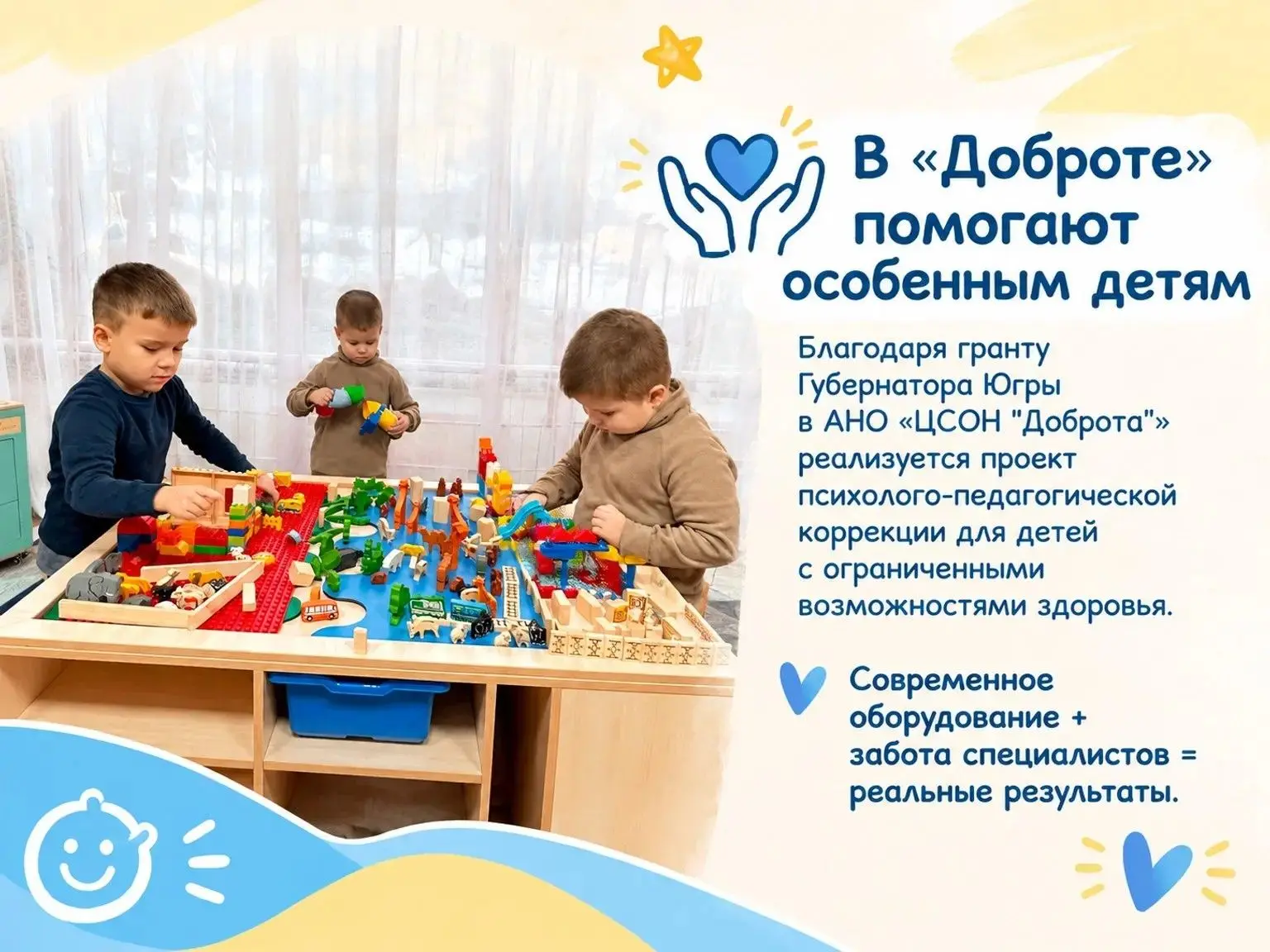 «Доброта» продолжает помогать детям, которым нужна особая поддержка
