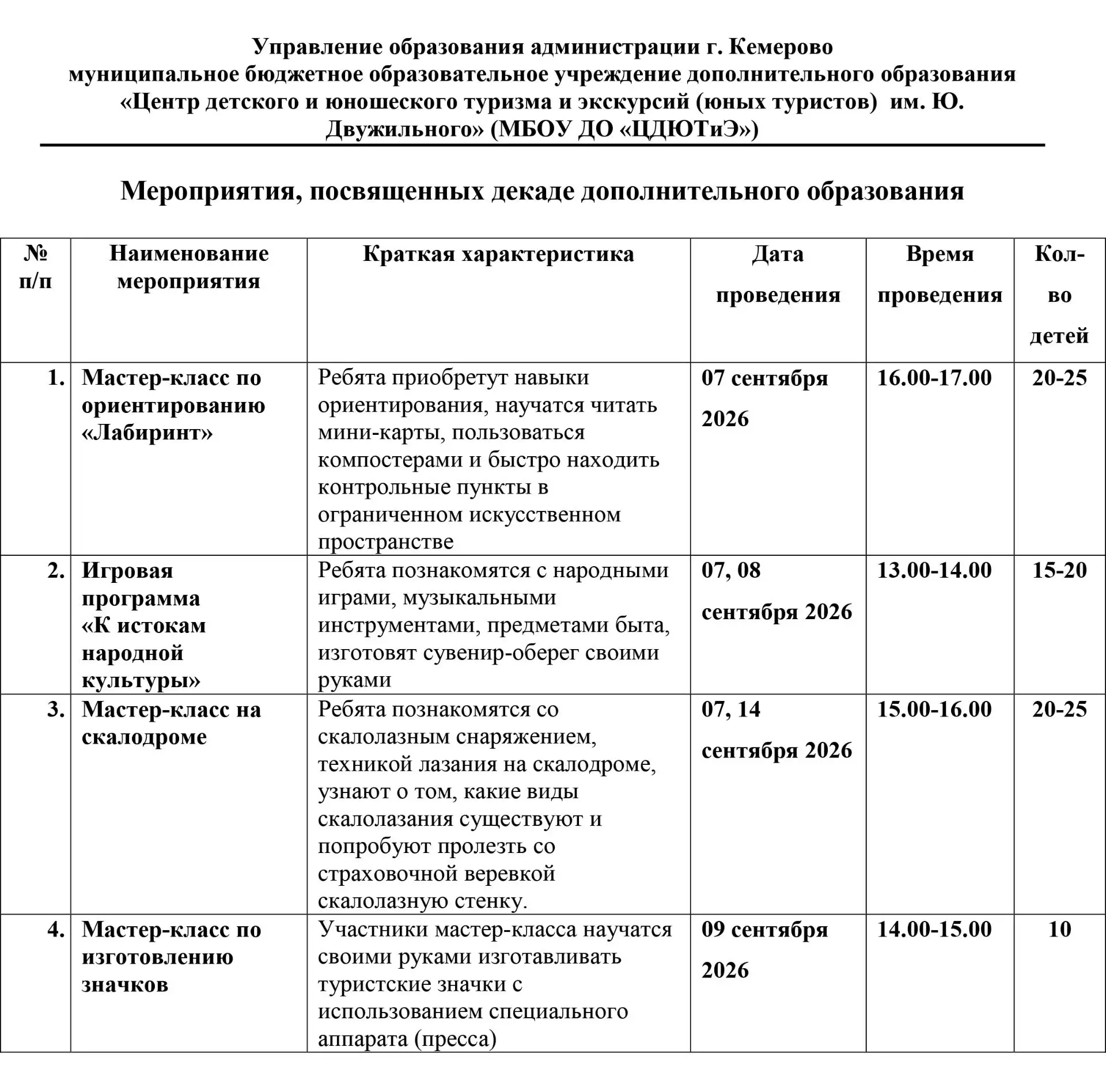 С целью знакомства обучающихся с деятельностью нашего Центра туризма приглашаем ребят н...