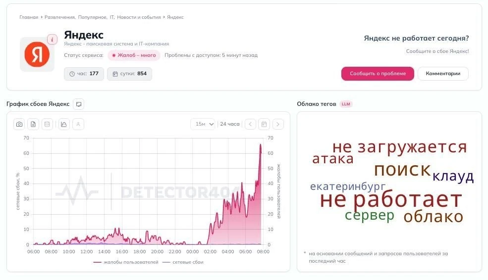После атаки БПЛА в дата-центре «Яндекса» в Рязанской области вспыхнул пожар. Работа дат...